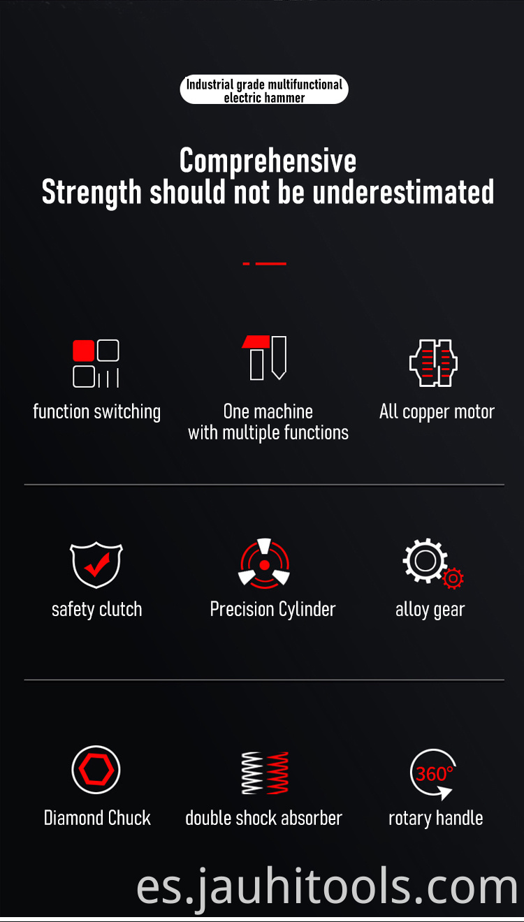 Hammer and pick impact drill for household use